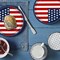 4th of July Disposable Paper Plates Independence Day Patriotic Party Supplies Dinner Dessert Red White Blue Star Stripe Dinnerware Tableware 7 inches 25 Pcs